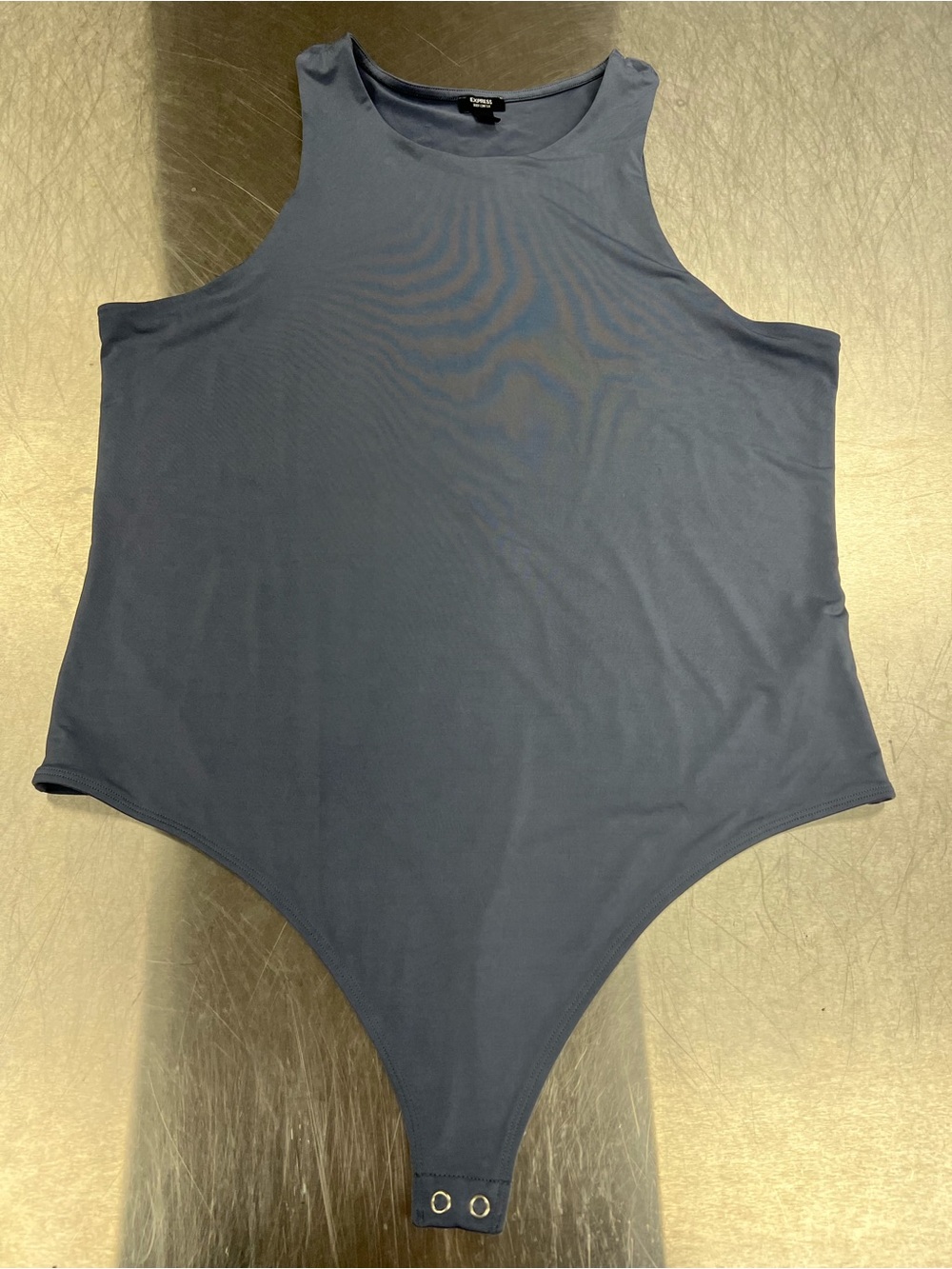 Express Navy Blue Sleeveless Body Contour One-Piece Bodysuit Women’s XL
